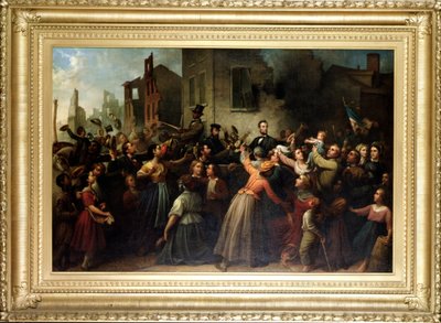 Lincolns ajaa Richmondin läpi vuonna 1866 tekijältä Dennis Malone Carter