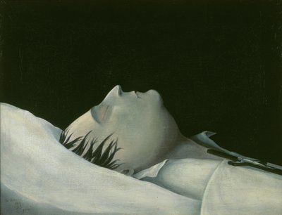 Napoleon kuolinvuoteellaan Pyhällä Helenalla vuonna 1821. tekijältä Denzil O. Ibbetson