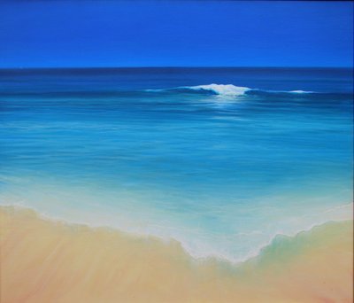 Incoming Wave, 2000 (Öljy kankaalle) tekijältä Derek Hare