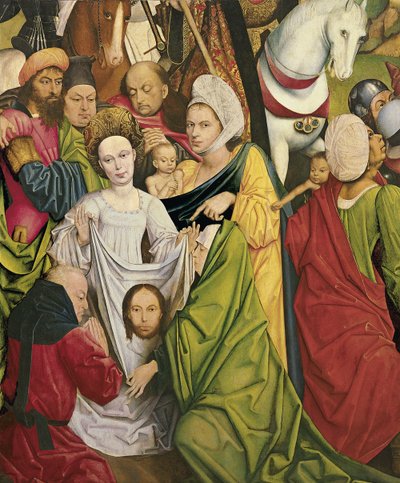 Kristus kantaa ristiä











 ja Veronica Sudariumin kanssa tekijältä Derick Baegert