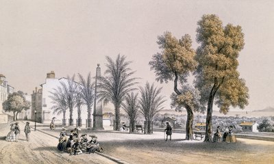 Näkymä Palm Promenadille Hyeresissä Cote d