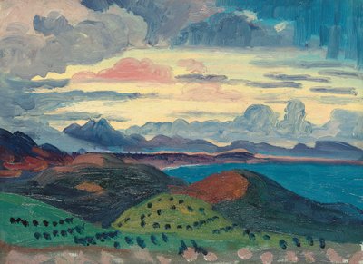 Auringonlasku Dalmatian rannikolla tekijältä Derwent Lees