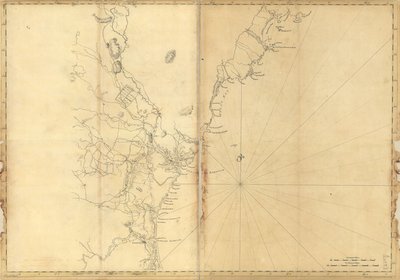 (Uuden Englannin rannikko Cape Elizabethista, Me. Newburyportiin, Massachusetts. LOC 77693969 tekijältä Joseph F. W. Des Barres
