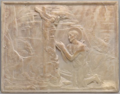 Pyhä Hieronymus autiomaassa tekijältä Desiderio da Settignano