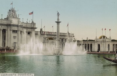 Neptunuksen suihkulähde, Trans-Mississippi Exposition, 1898 tekijältä Detroit Photographic Co.
