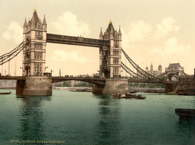 Tower Bridge, Lontoo tekijältä Detroit Photographic Co.