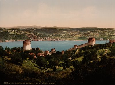 Bosphorus, Rumeli ja Anadali-Hissar, n. 1890-1900 (valokuvatulostus) tekijältä Detroit Publishing Co.