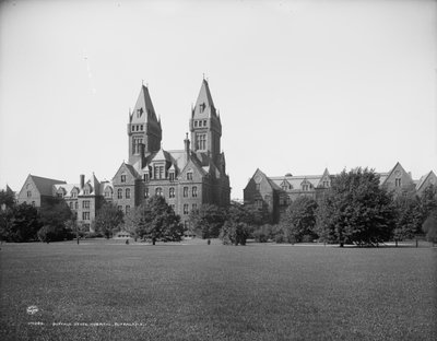 Buffalon osavaltion sairaala, Buffalo, N.Y., noin 1900-10 tekijältä Detroit Publishing Co.