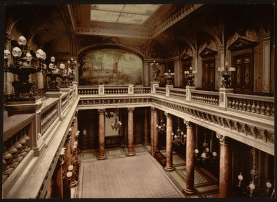Kasinon sisäänkäynti, Atrium, Monte Carlo, Riviera tekijältä Detroit Publishing Co.