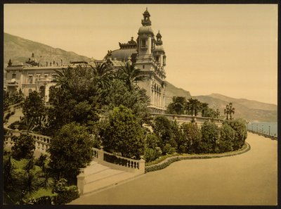 Kasinon sisäänkäynti, Monte Carlo, Riviera, Monaco tekijältä Detroit Publishing Co.