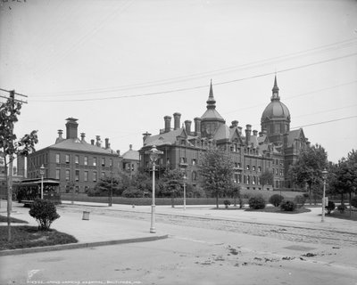 Johns Hopkinsin sairaala, Baltimore, Md., noin 1903. tekijältä Detroit Publishing Co.