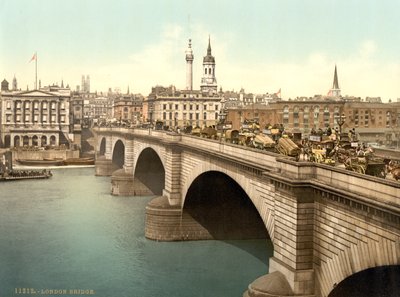 London Bridge, noin 1890-1900 tekijältä Detroit Publishing Co.