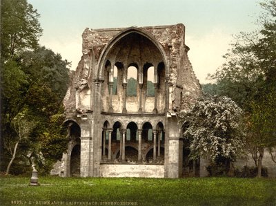 Heisterbachin luostarin rauniot, Nordrhein-Westfalen, Saksa, n. 1900 tekijältä Detroit Publishing Co.