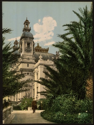 Teatteri, Monte Carlo, Riviera, Monaco tekijältä Detroit Publishing Co.