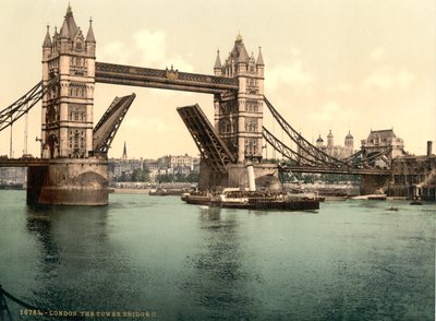 Tower Bridge, Lontoo tekijältä Detroit Publishing Co.