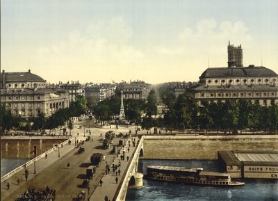 Place du Chatelet, Pariisi, n. 1890-1900 (valokuva) tekijältä Detroit Publishing Co.