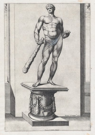 Rooman loiston peili: Herkules Hesperideen omenoiden kanssa, 1581, 1581. tekijältä Diana Mantuana