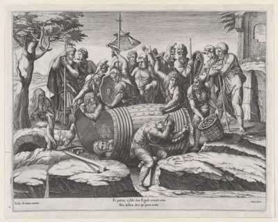 Roomalaisen loiston peili: Marcus Atilius Regulus tynnyrissä, 1500-luvun loppu tekijältä Diana Mantuana