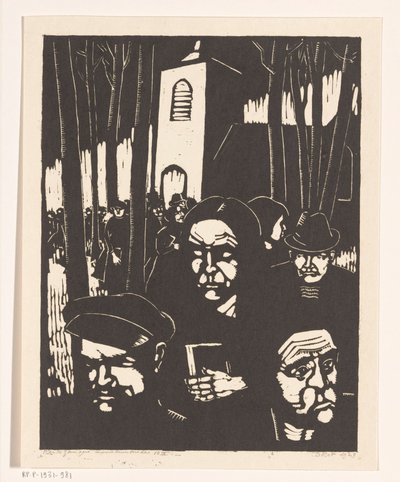 kirkossa kävijät tekijältä Dick Ket (signed by artist)