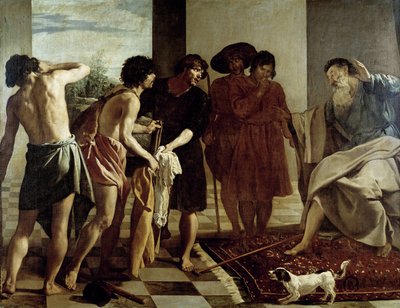 Jacob saa Giuseppen tunikan tekijältä Diego Rodriguez de Silva y Velazquez