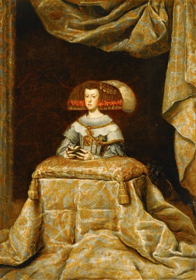 Maria Anna von Österreich von Diego Rodriguez de Silva y Velazquez