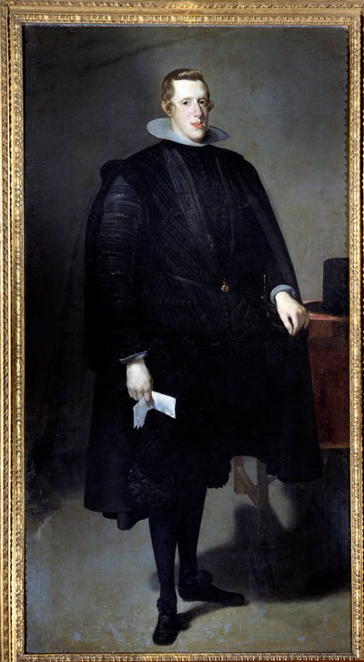 Muotokuva Philip IV:n (1605 - 1665) jalassa. Diego Rodriguez de Silva y Velasquezin (1599-1660) maalaus tekijältä Diego Velázquez