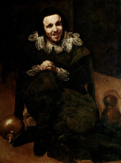 Muotokuva Buffone Calabacillasista, noin 1639 (öljy kankaalle). tekijältä Diego Rodriguez de Silva y Velazquez