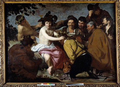 Bacchuksen voitto eli Diego Rodriguez de Silva y Velasquezin maalaus "Jumalat" tekijältä Diego Velázquez