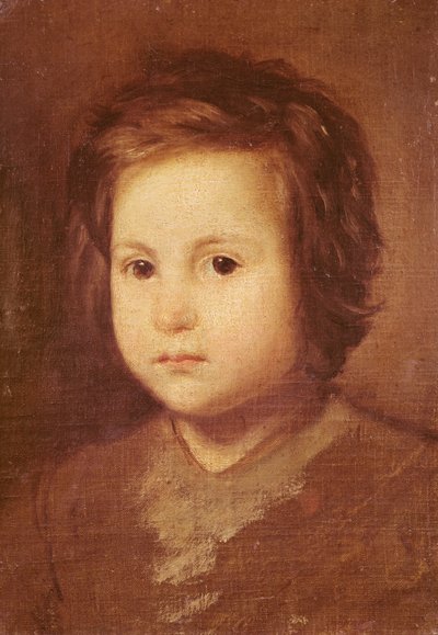 Lapsen pää, 1650 tekijältä Diego Velázquez