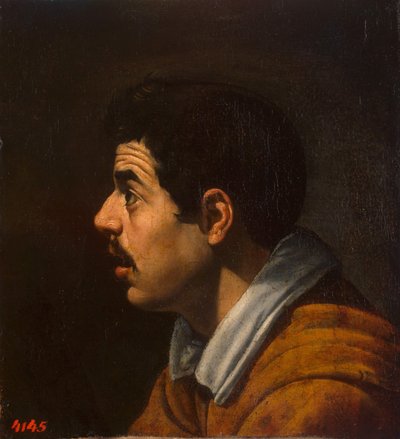 Profiilimiehen johtaja, c. 1616-1617 tekijältä Diego Velázquez