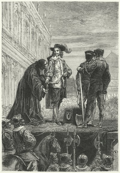 Kuningas Kaarle I teloitus, 1649 tekijältä Diogene Ulysse Napoleon Maillart