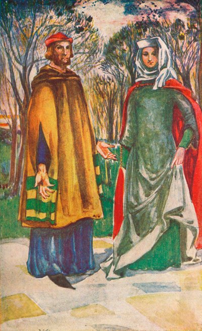 Edward I:n ajan mies ja nainen, 1907 tekijältä Dion Clayton Calthrop