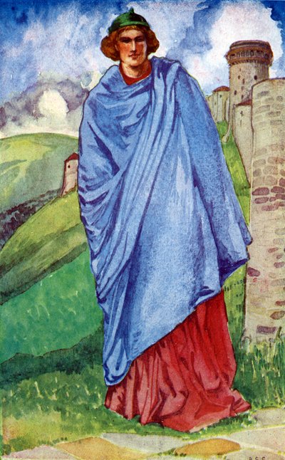 Miesten puku Henrik III:n hallituskaudella (1216-1272) tekijältä Dion Clayton Calthrop