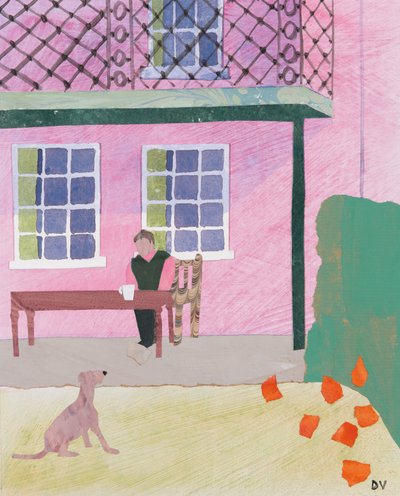 Kahvitauko (kollaasi) tekijältä Dione Verulam