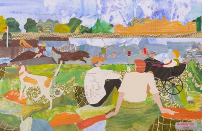 Kuuma sulkapallo, 2020 (kollaasi) tekijältä Dione Verulam