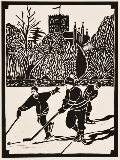 Vuoden kuukaudet: (linoleikkaus) tekijältä Dione Verulam