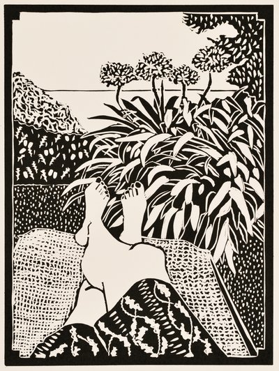 Vuoden kuukaudet: (linoleikkaus) tekijältä Dione Verulam