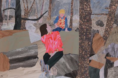 Äiti ja poika (Prae Wood) (kollaasi) tekijältä Dione Verulam