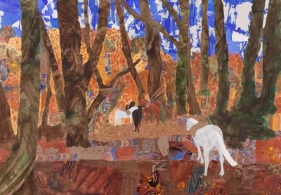 Riding Rest, 2020 (kollaasi) tekijältä Dione Verulam