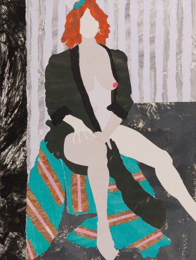 Jotain, mihin hattu ripustaa, alaston (kollaasi) tekijältä Dione Verulam