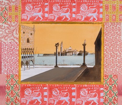 Venetsia, Pyhän Markuksen kirkko (akvarelli ja muste) tekijältä Dione Verulam