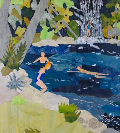 Wild Swimmers, Brasilia, 2024 (kollaasi) tekijältä Dione Verulam