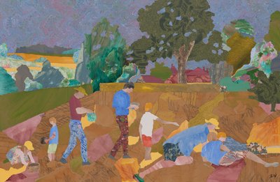 Keltaisen korren sadonkorjuu (kollaasi) tekijältä Dione Verulam