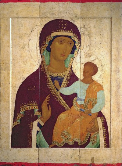 Madonna ja lapsi Hodigitria, Venäjän ikoni, 1502 (tempera paneelissa) tekijältä Dionysius