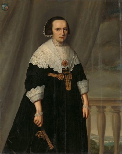 Machteld Basin muotokuva (-1681) tekijältä Dirck Dircksz. van Santvoort (manner of)