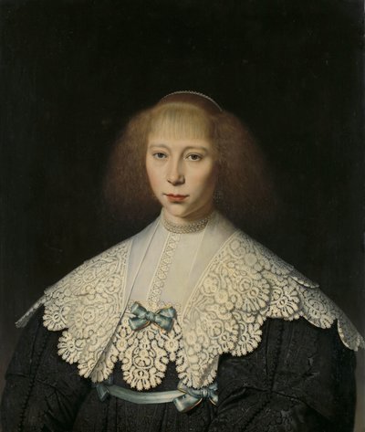 Agatha Geelvinck (1617-38). Frederik Dircksz Alewijnin ensimmäinen vaimo tekijältä Dirck Dircksz. van Santvoort