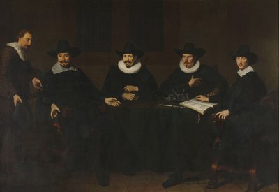 Els capitans del Saainering a Amsterdam, 1643 finlandès tekijältä Dirck Dircksz. van Santvoort