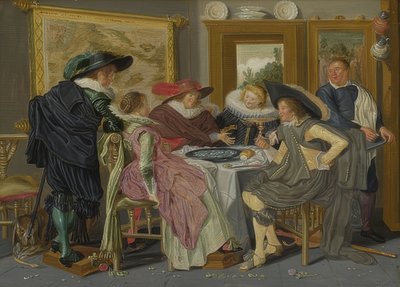 Seuraa pöydässä. 1626 tekijältä Dirck Hals