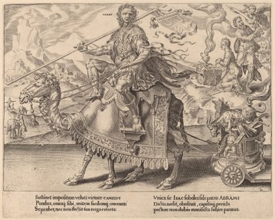 Iisakin voitto tekijältä Dirck Volckertz Coornhert after Maerten van Heemskerck