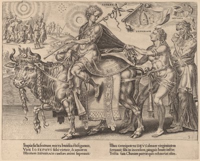 Joosefin voitto tekijältä Dirck Volckertz Coornhert after Maerten van Heemskerck